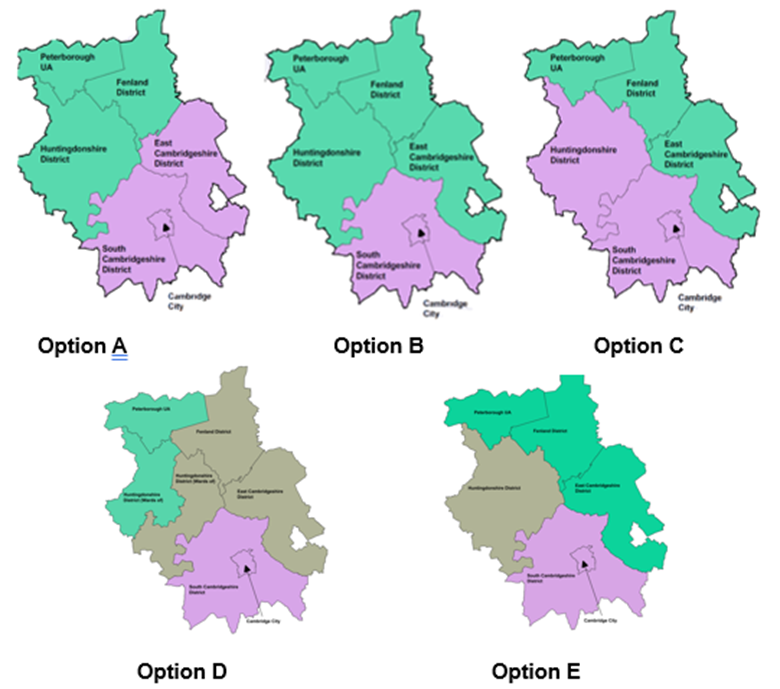 LGR options maps of districts 