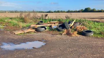 Typical fly-tip in East Cambs