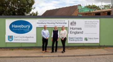 Scott Morgan – REAL Consulting LLP, Councillor Anna Bailey – Leader of East Cambridgeshire District Council and Schuyler Newstead – Head of development at Havebury